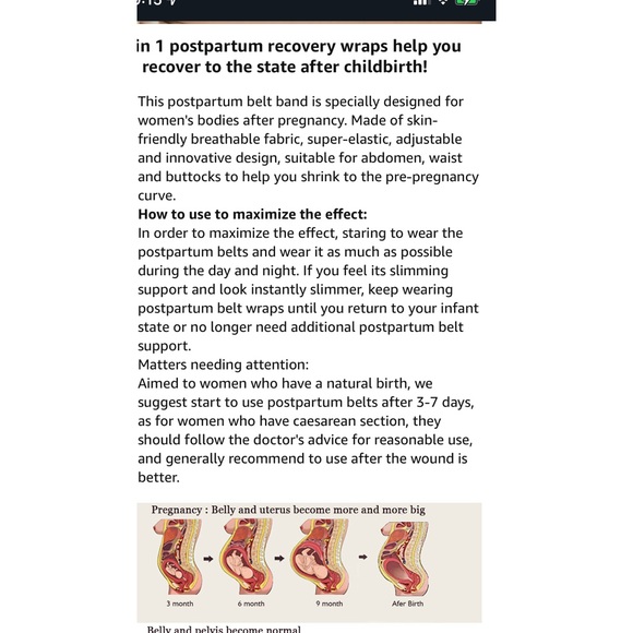 Postpartum Recovery Belt NWT - Picture 5 of 6